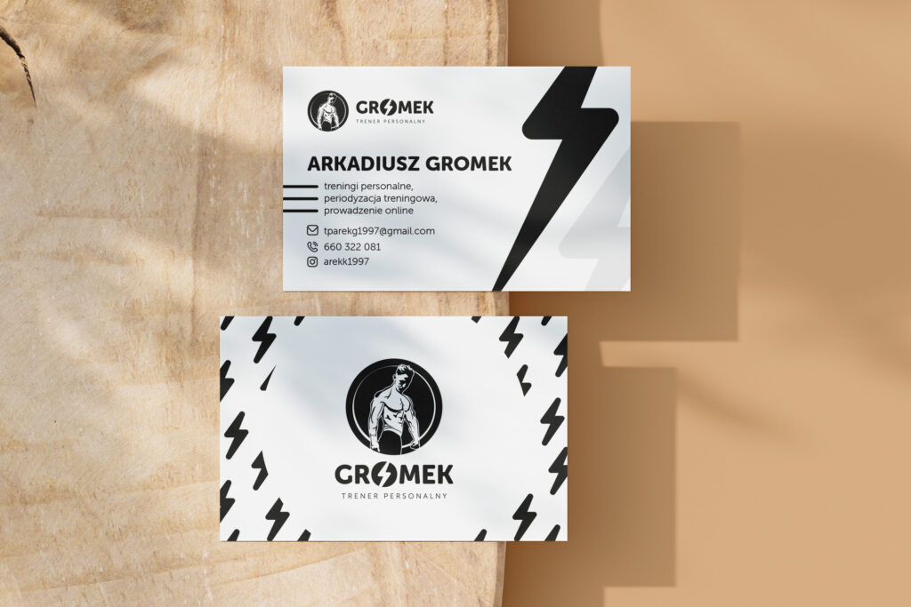 trener personalny wizytówka
